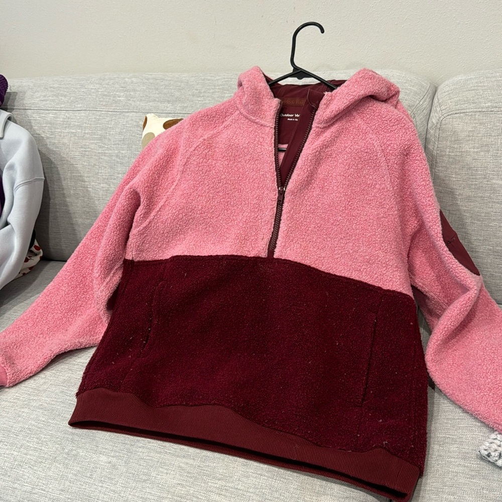 outdoor voices recycled wool hoodie